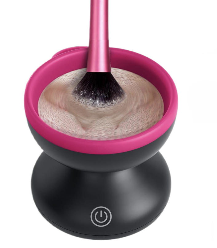 Dispozitiv electric rotativ pentru curatare pensule makeup incarcare usb